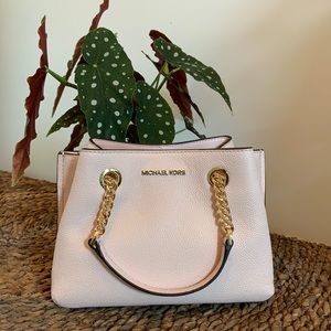 Michael Kors Small Teagan in Powder Blush